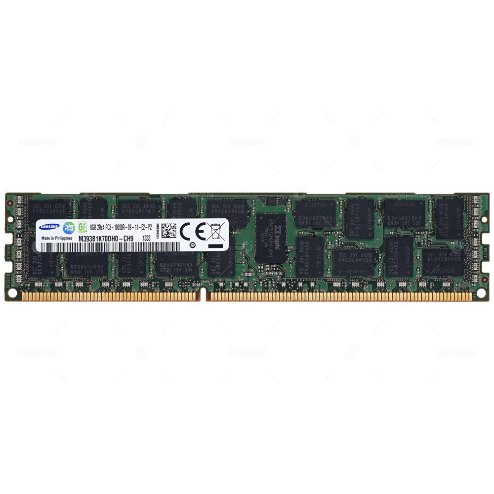M393B1K70DH0-CH9 SAMSUNG 8GB 2RX4 PC3-10600R DDR3 1333MHZ MEMORY